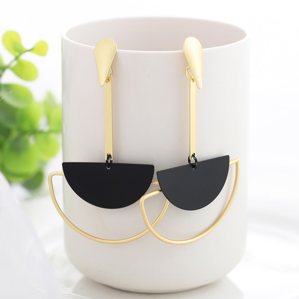 Circle Drop Earrings