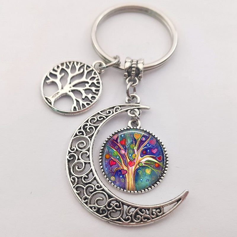 Tree of life statement keychain