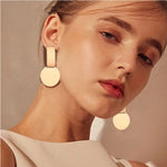 Long Crystal Tassel Gold Color Dangle Earrings