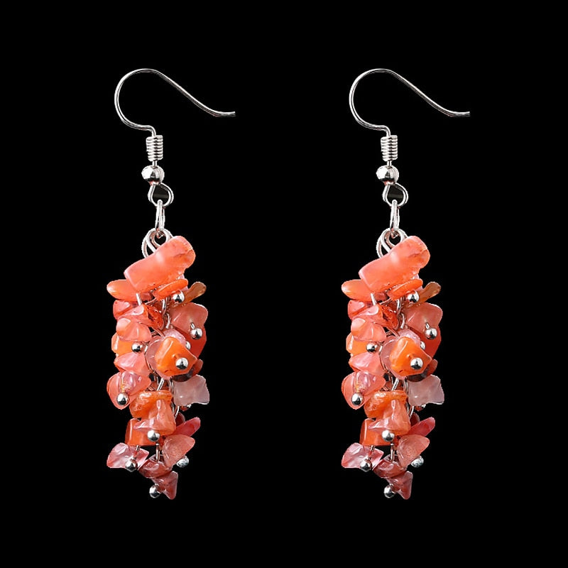 Beads Crystal Stone Pendants Earrings