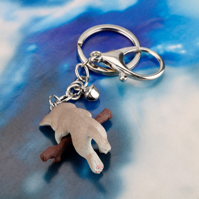 3D cat keychain
