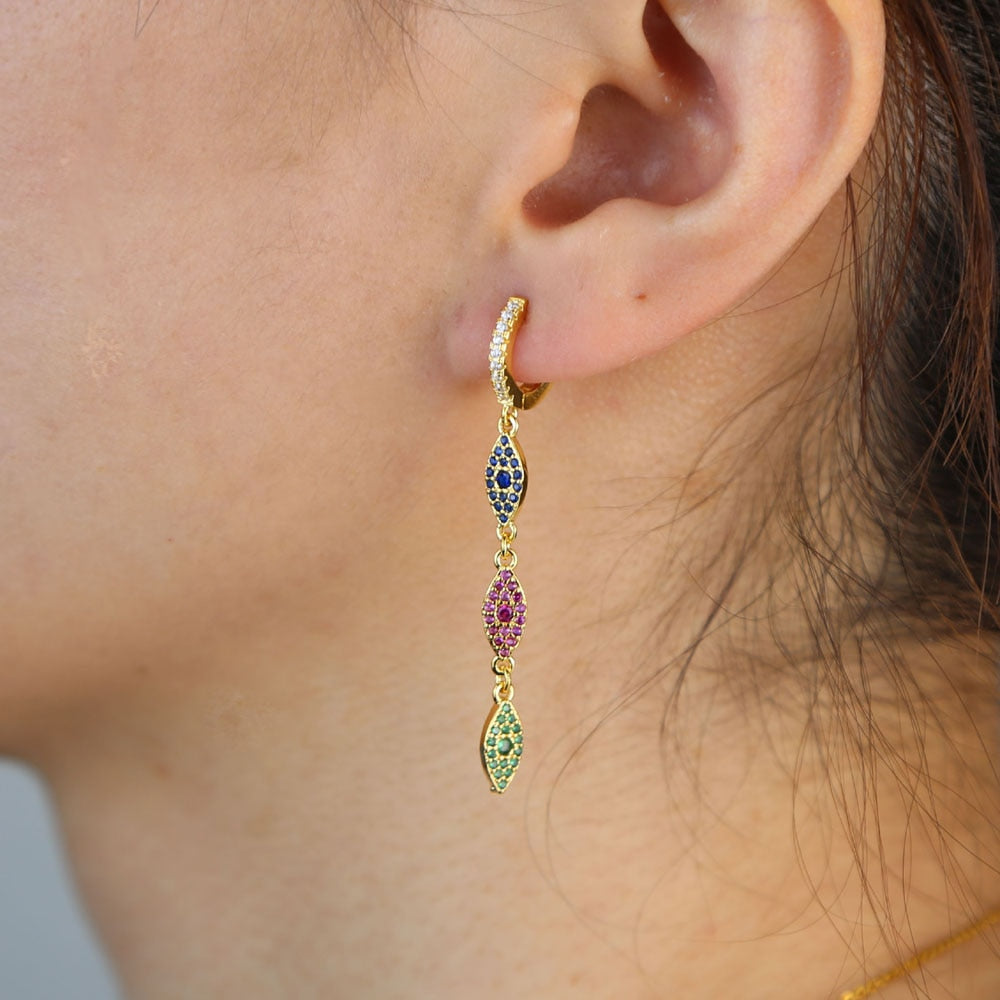 long dangle drop earring