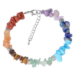 Natural Chip Stone Beads Meditation Reiki Women Bracelets