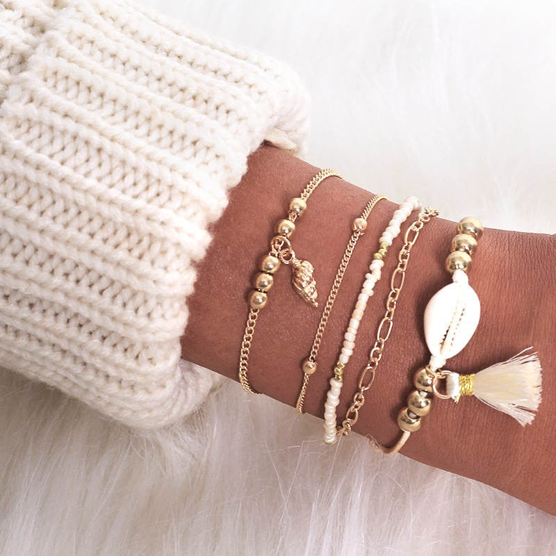 Bohemian Bracelets & Bangles Set Vintage Bead Boho Charm Bracelet