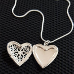 925 Sterling Silver Photo Frame Pendant Necklace