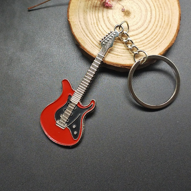 Guitar Metal 6 colour KeyChain