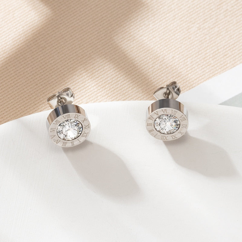 Fashion Crystal Water Drop Dangle Earrings