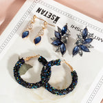 Fashion Crystal Water Drop Dangle Earrings