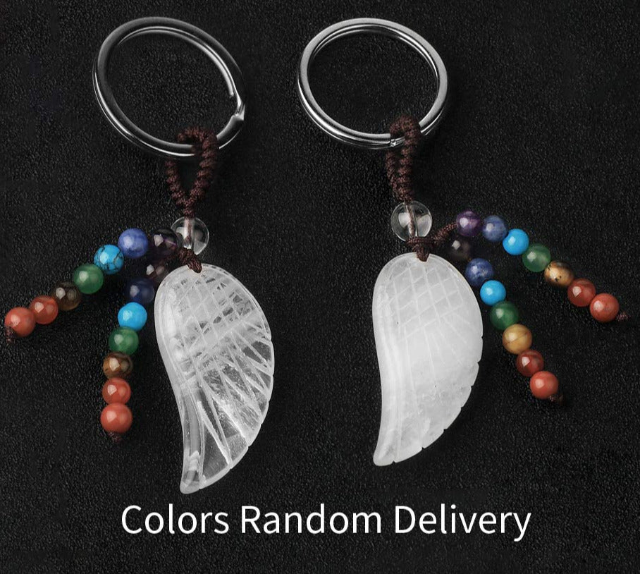 7 Chakras Natural Healing Crystal Keychain