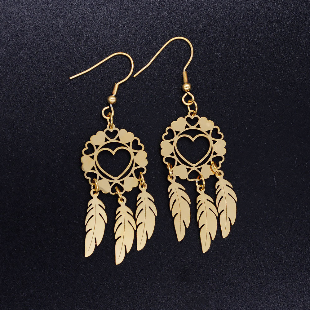 Rainbow Tree of Life Fashion Drop Earring