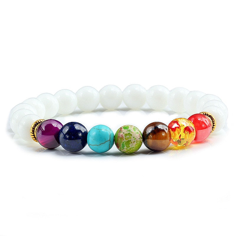 Beads Reiki Buddha Prayer Natural Stone Yoga Bracelet For Women