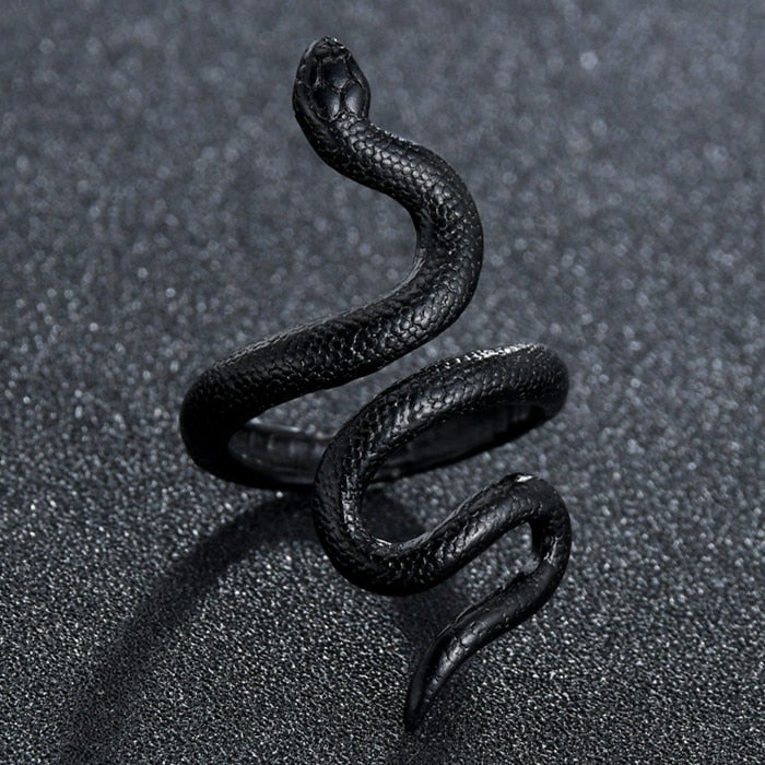 Double Head Snake Adjustable Rings
