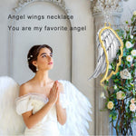 925 Sterling Silver Wing of Angel Necklace