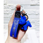 Cartoon Method Fighting Dog Keychains