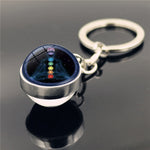 Glass Ball Key Chain