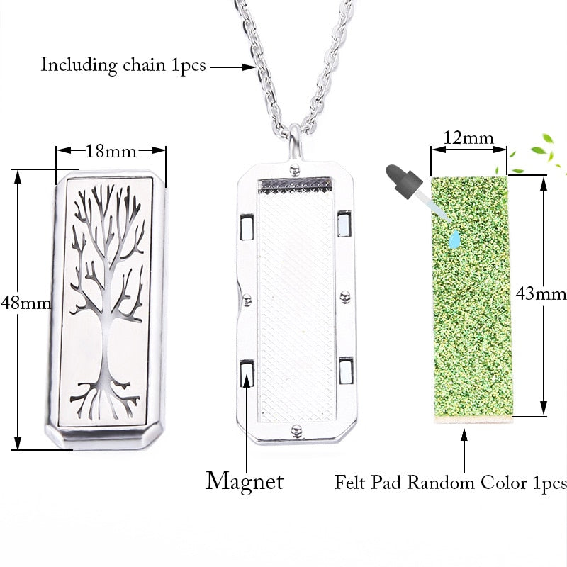 Tree Of Life Aroma Perfume Essential Oil Necklace