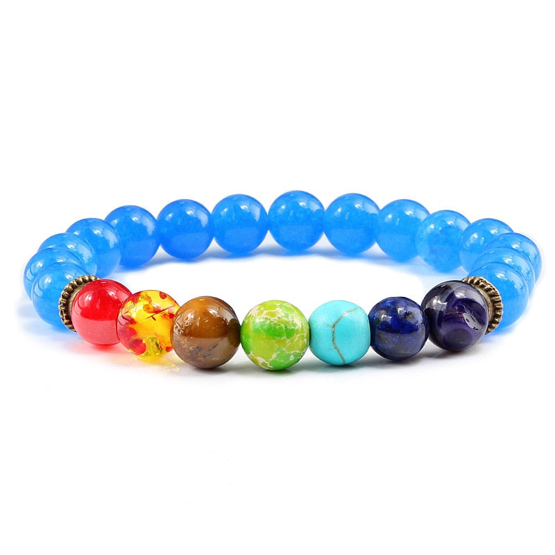 Beads Reiki Buddha Prayer Natural Stone Yoga Bracelet For Women