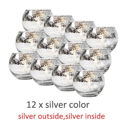 Mercury Glass Candle Holders Votive Tealight Candlestick