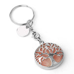 Luxury Crystal Stone Tree of Life Keychain