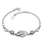 925 sterling silver new heart to heart bracelet