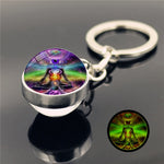 Seven Chakra Keychain