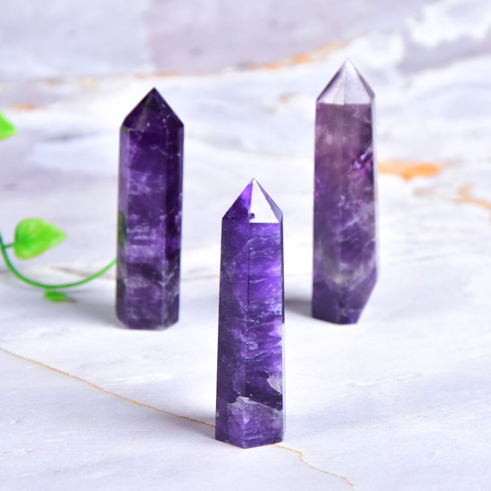 Crystal Healing Energy Stone Natural Quartz Home Decor Reiki Polished Crafts