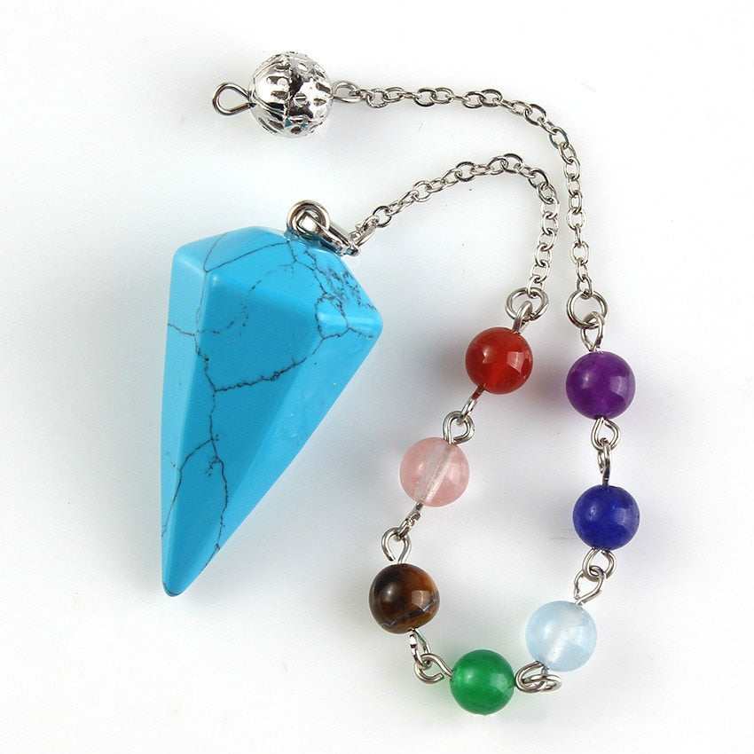 Amethysts Lapis Opal Crystal Stone Healing Chakra Chain Pendants