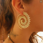 Long Crystal Tassel Gold Color Dangle Earrings