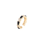 Luxury opal color opening Finger ring