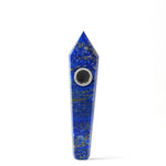 Natural Quartz Crystal Healing Obsidian Smoking Point Pipe