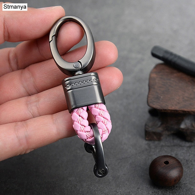 hand-woven leather Car Key Ring