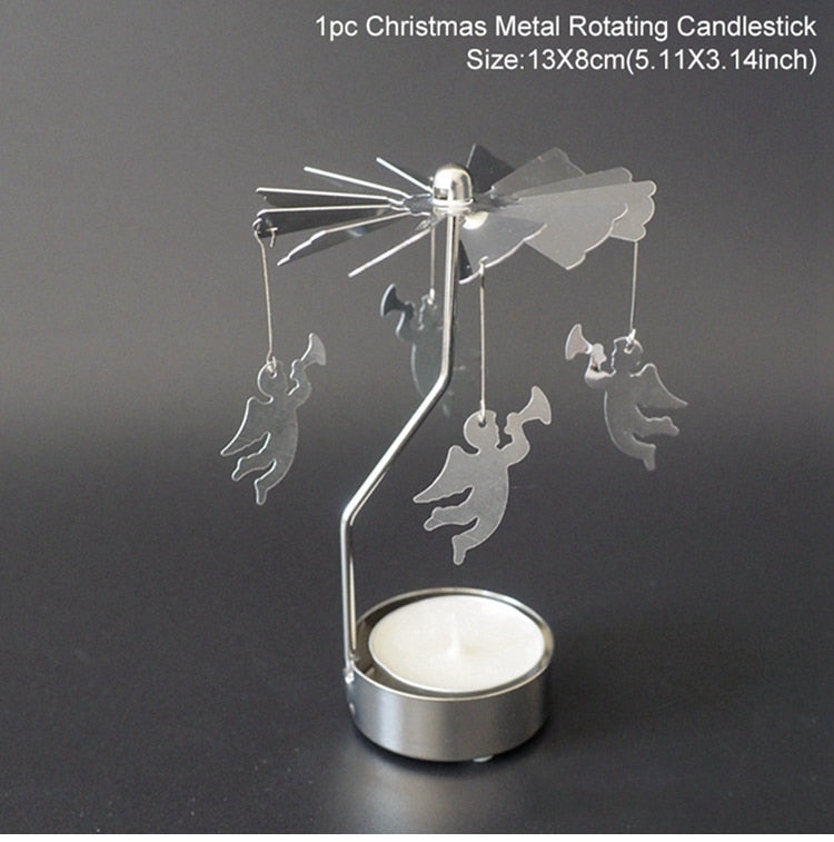 Metal Rotating Candle Holder