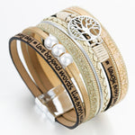Tree Of Life Women Leather Bracelet