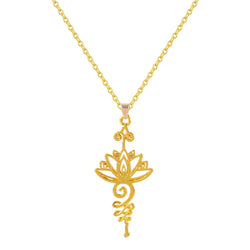 Artistic Lotus Flower Pendant Hippie Necklaces