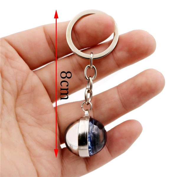 Glass Ball Key Chain