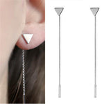Luxury Gold Color Colorful Crystal Bow Stud Earrings