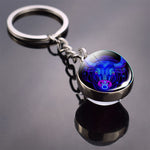 Glass Ball Keychain