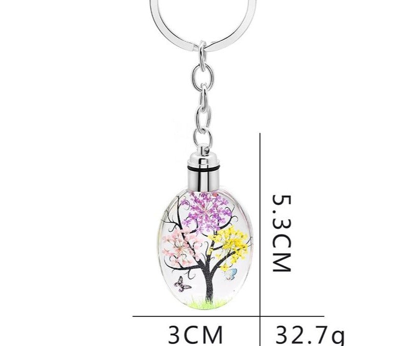 Silver Color Tree Keyring