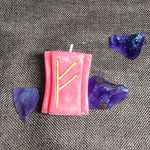 Western horoscope magic ritual candle Runes Enhance energy Herbal suction gold candles Wish Transit Candle for religious prayer