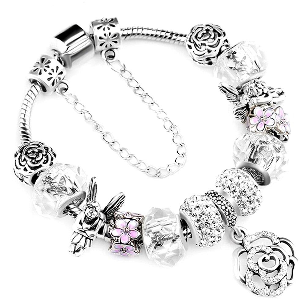 Antique Silver Color Bracelets & Bangles