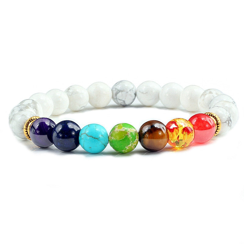 Beads Reiki Buddha Prayer Natural Stone Yoga Bracelet For Women