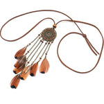 Feather Pendant Dreamcatcher Necklace