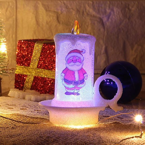 Christmas Snowman LED Light Candle
