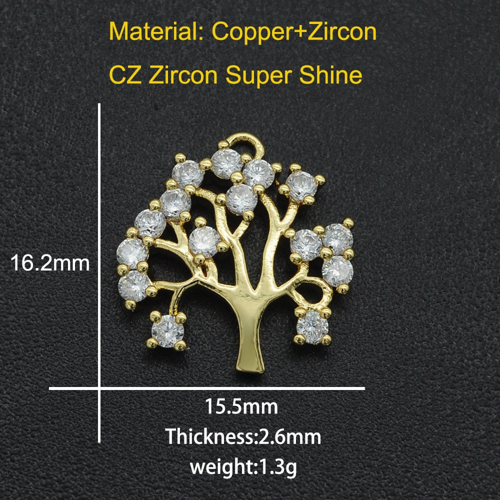 CZ Charms Cactus Necklace Pendant