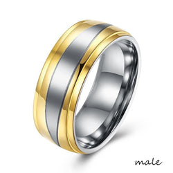 Crystal Wedding Couple Rings Ring