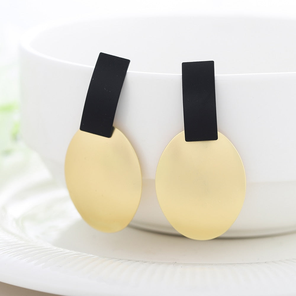 Circle Drop Earrings