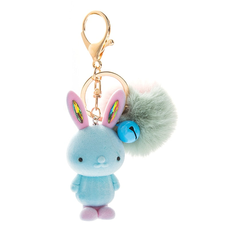 Luxury Lucky Rabbit Fur Keychain Keyring