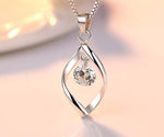 zircon retro simple pendant necklace