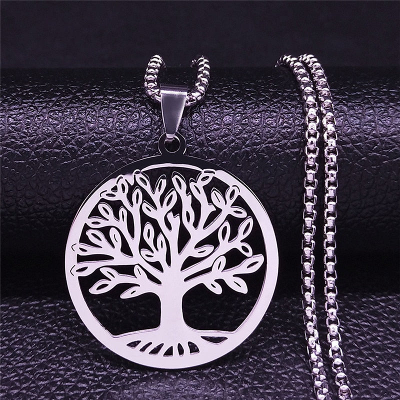 Tree of Life Stainless Steel Necklace