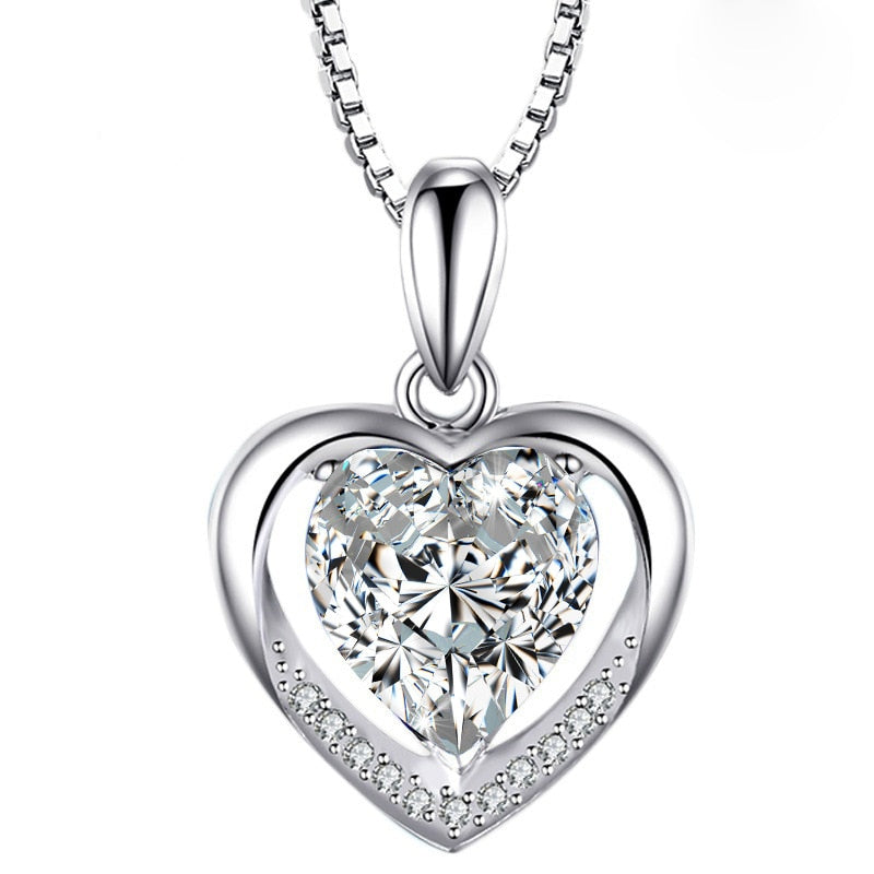 Heart shaped Gemstone Pendant